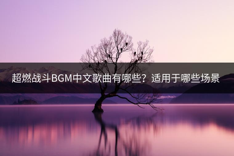 超燃战斗BGM中文歌曲有哪些？适用于哪些场景？