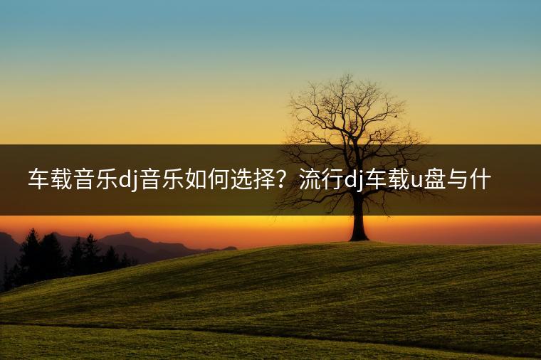 车载音乐dj音乐如何选择？流行dj车载u盘与什么音乐u盘最好