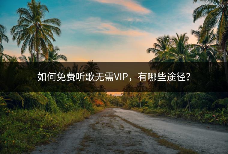 如何免费听歌无需VIP，有哪些途径？