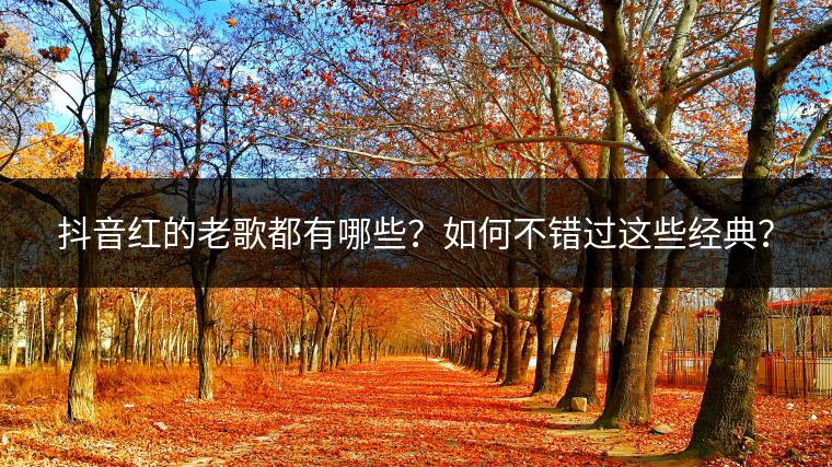 抖音红的老歌都有哪些？如何不错过这些经典？
