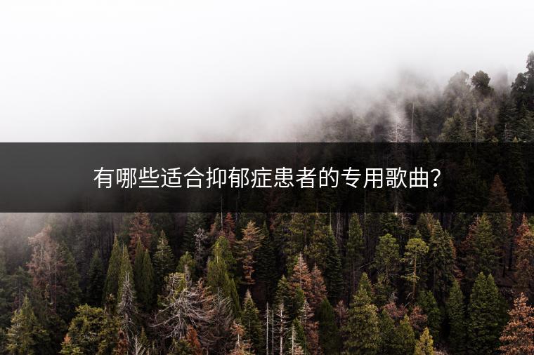 有哪些适合抑郁症患者的专用歌曲？