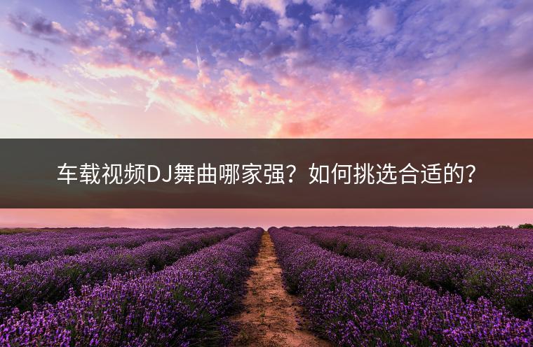 车载视频DJ舞曲哪家强？如何挑选合适的？