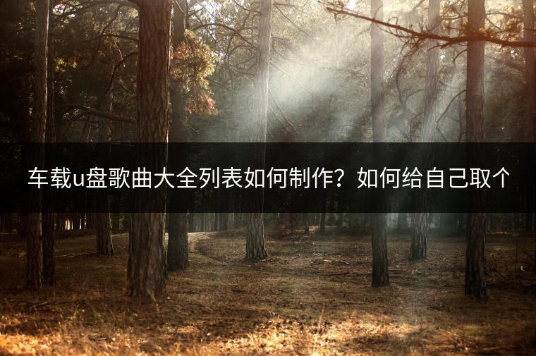 车载u盘歌曲大全列表如何制作？如何给自己取个独特的昵称？