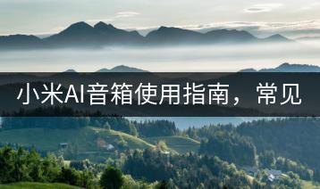 小米AI音箱使用指南，常见问题答疑解惑。-千羽学社