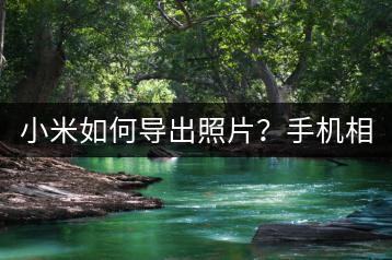 小米如何导出照片？手机相册管理技巧！-千羽学社