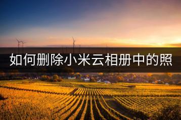 如何删除小米云相册中的照片，彻底清理？-千羽学社