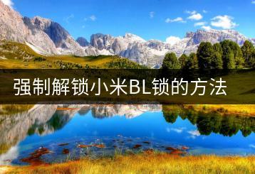 强制解锁小米BL锁的方法是什么？-千羽学社