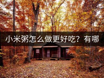 小米粥怎么做更好吃？有哪些独特技巧？-千羽学社