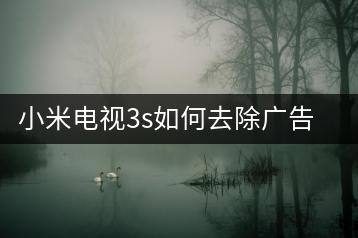 小米电视3s如何去除广告，提升观看体验？-千羽学社