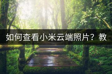 如何查看小米云端照片？教程详解！-千羽学社