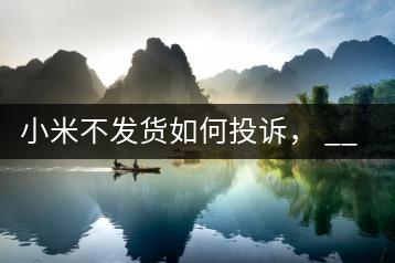 小米不发货如何投诉， __ 途径一览。-千羽学社