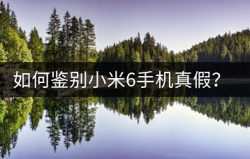 如何鉴别小米6手机真假？鉴别方法。-千羽学社