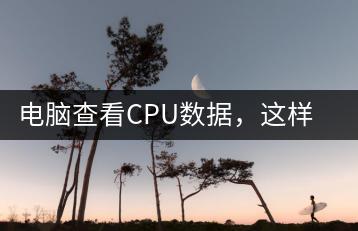 电脑查看CPU数据，这样操作更准确-千羽学社