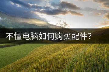 不懂电脑如何购买配件？电脑配件选购指南-千羽学社