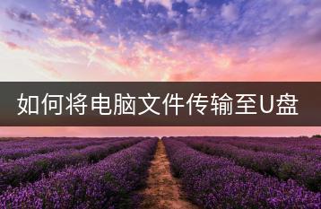 如何将电脑文件传输至U盘？详细教程-千羽学社