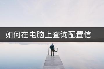 如何在电脑上查询配置信息？硬件检测方法-千羽学社