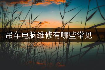 吊车电脑维修有哪些常见问题？解决方法与技巧-千羽学社