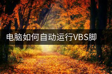 电脑如何自动运行VBS脚本？教程分享-千羽学社