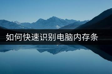 如何快速识别电脑内存条型号？简单方法介绍-千羽学社