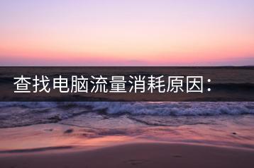 查找电脑流量消耗原因：网络监控技巧-千羽学社