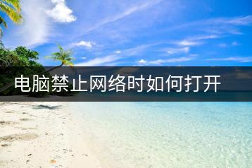 电脑禁止网络时如何打开，解决方法-千羽学社