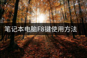 笔记本电脑F8键使用方法是什么？功能介绍-千羽学社