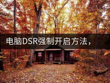 电脑DSR强制开启方法，提升性能技巧-千羽学社