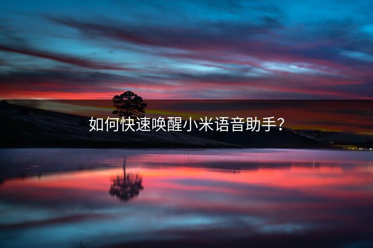 如何快速唤醒小米语音助手？
