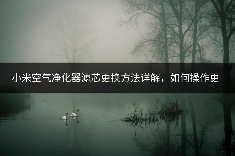 小米空气净化器滤芯更换方法详解，如何操作更高效？