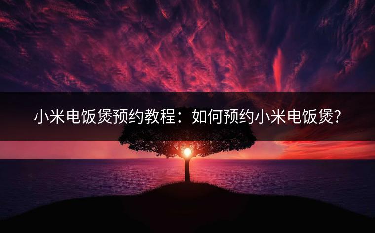 小米电饭煲预约教程：如何预约小米电饭煲？
