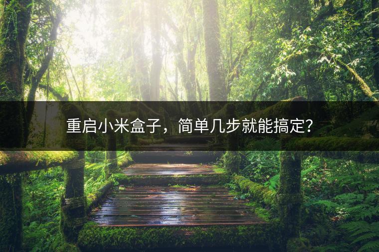 重启小米盒子，简单几步就能搞定？