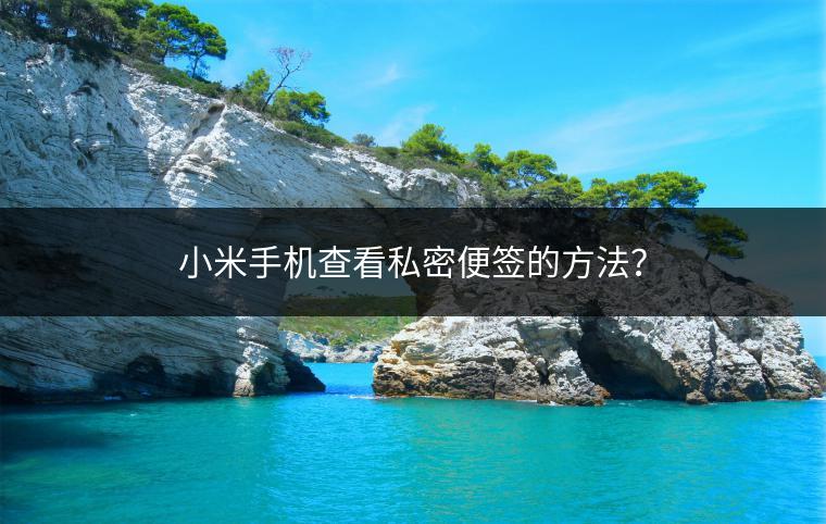 小米手机查看私密便签的方法？