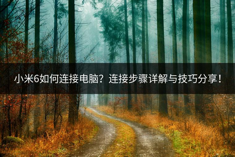 小米6如何连接电脑？连接步骤详解与技巧分享！