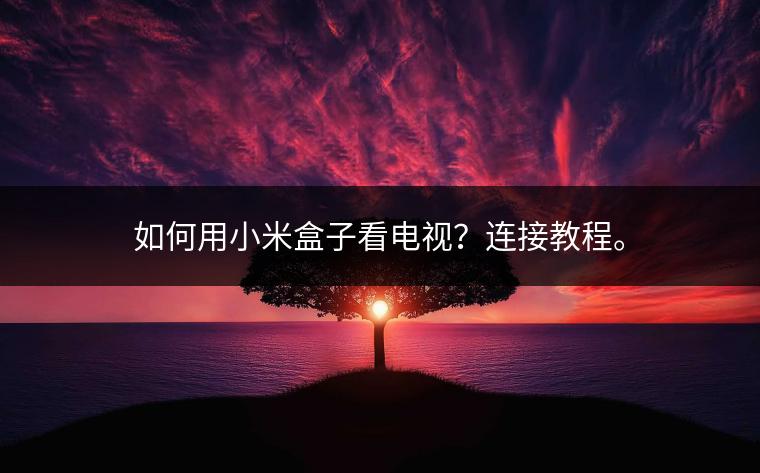 如何用小米盒子看电视？连接教程。