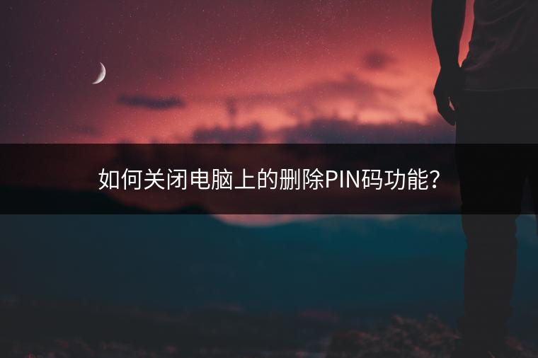 如何关闭电脑上的删除PIN码功能？