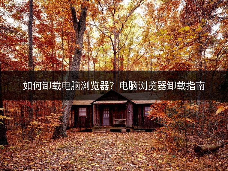 如何卸载电脑浏览器？电脑浏览器卸载指南