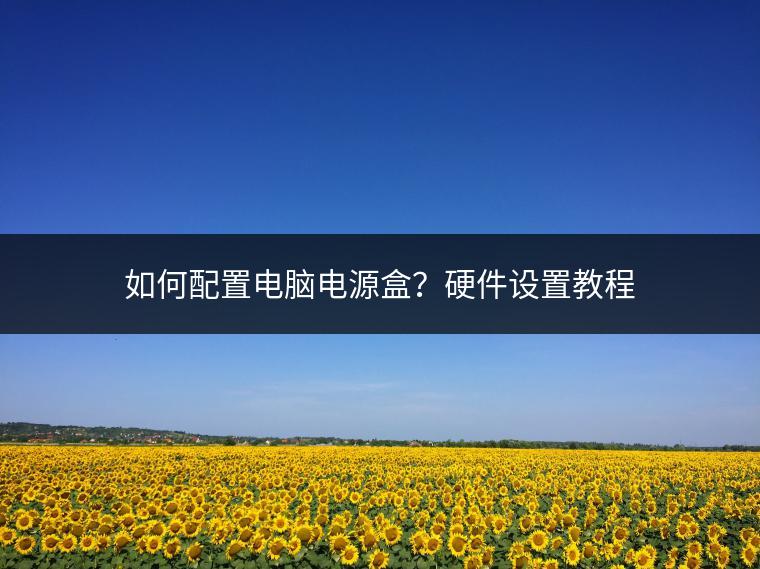 如何配置电脑电源盒？硬件设置教程