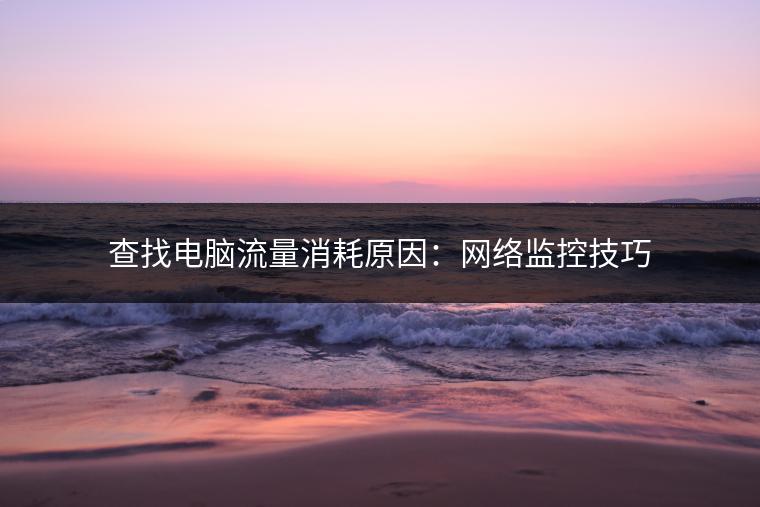 查找电脑流量消耗原因：网络监控技巧