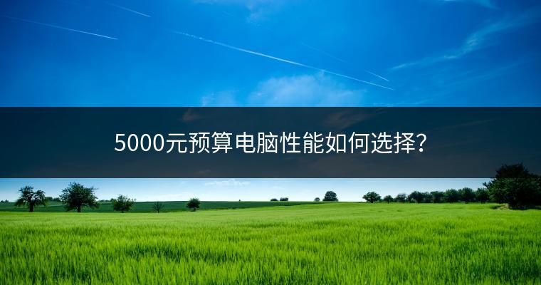 5000元预算电脑性能如何选择？