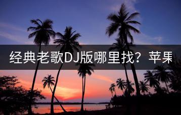 经典老歌DJ版哪里找？苹果DJ站车载舞曲怎么样？-千羽学社