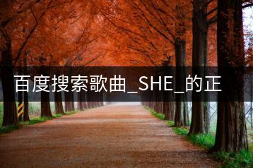 百度搜索歌曲_SHE_的正确方式是什么？怎样找到想听的歌？-千羽学社