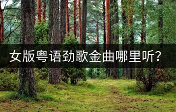 女版粤语劲歌金曲哪里听？经典老歌在线收听哪家好？-千羽学社