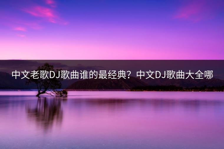 中文老歌DJ歌曲谁的最经典？中文DJ歌曲大全哪里有？