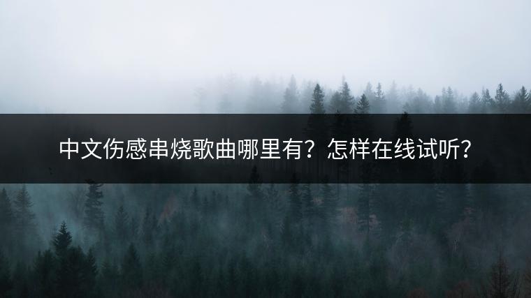 中文伤感串烧歌曲哪里有？怎样在线试听？