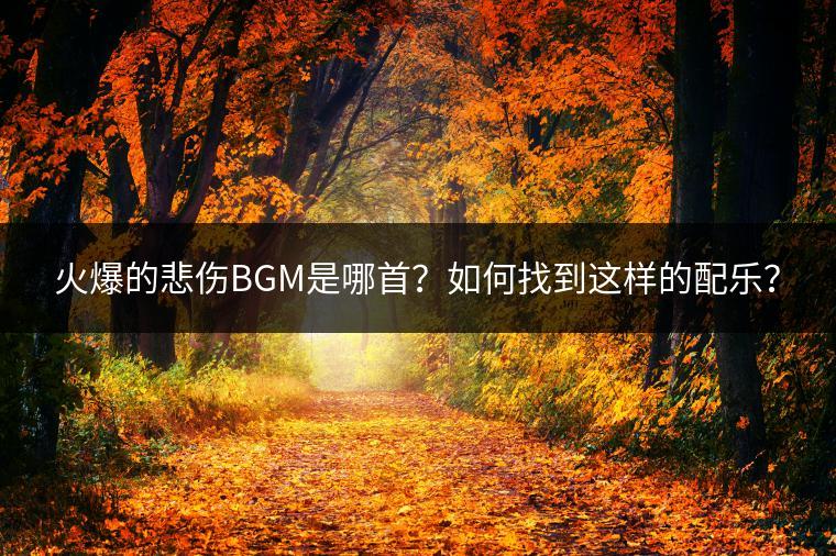 火爆的悲伤BGM是哪首？如何找到这样的配乐？