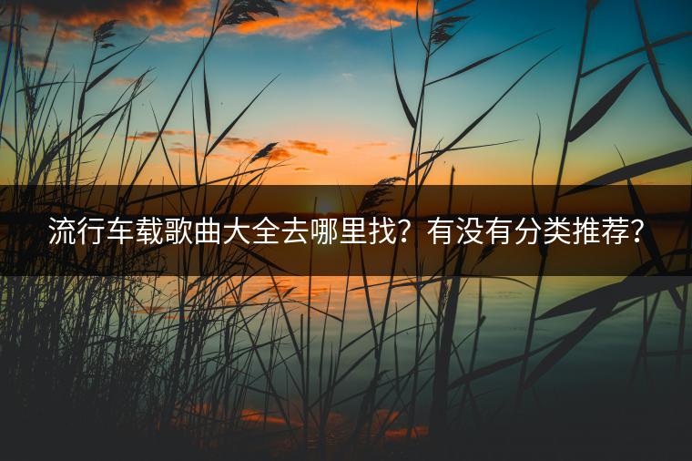 流行车载歌曲大全去哪里找？有没有分类推荐？